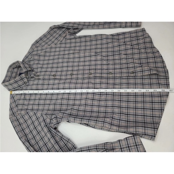 Mizzen + Main City Flannel Nickel Houston Plaid Size S Trim Mens - Picture 8 of 8